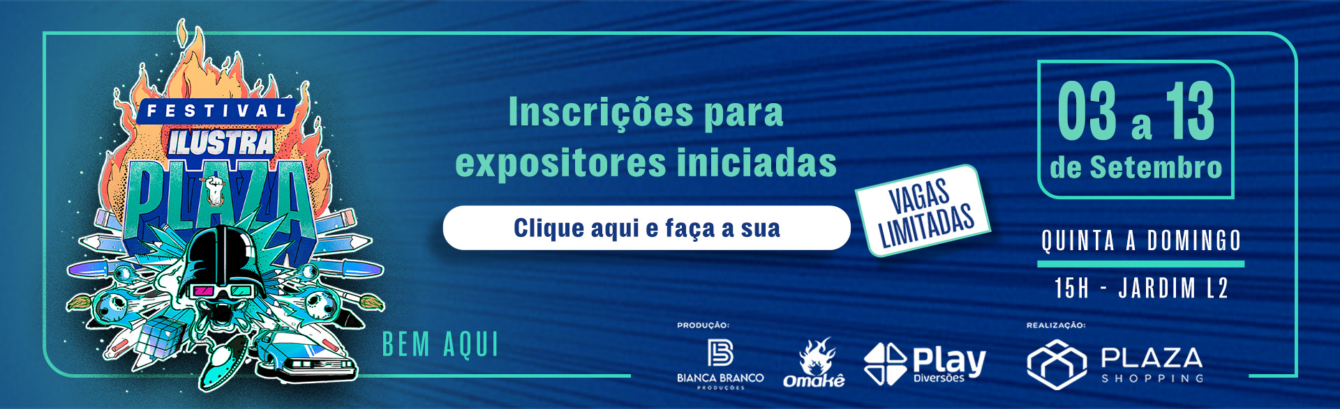 Inscrições Expositores - Festival Ilustra Plaza