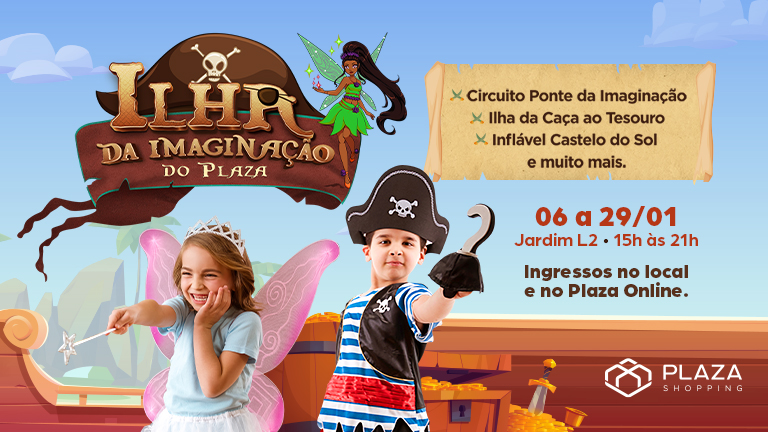 Ilha da Imagina&ccedil;&atilde;o do Plaza &eacute; op&ccedil;&atilde;o de divers&atilde;o para as f&eacute;rias no Recife