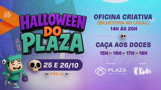 Halloween no Plaza: um fim de semana de criatividade e diversão para a criançada