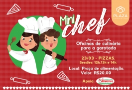 Mini Chef oferece oficinas de culin&aacute;ria para crian&ccedil;ada