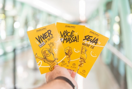 Setembro Amarelo: mensagens de carinho aos clientes do Plaza 